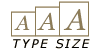Type Size Selector
